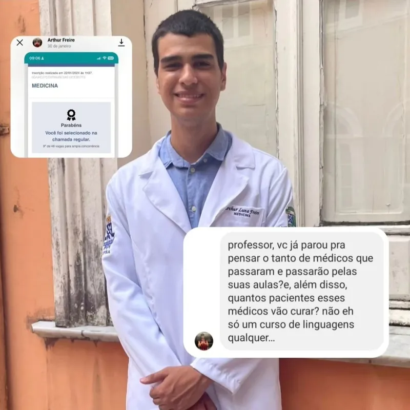 Arthur Luna Freire, aprovado em Medicina UFBA